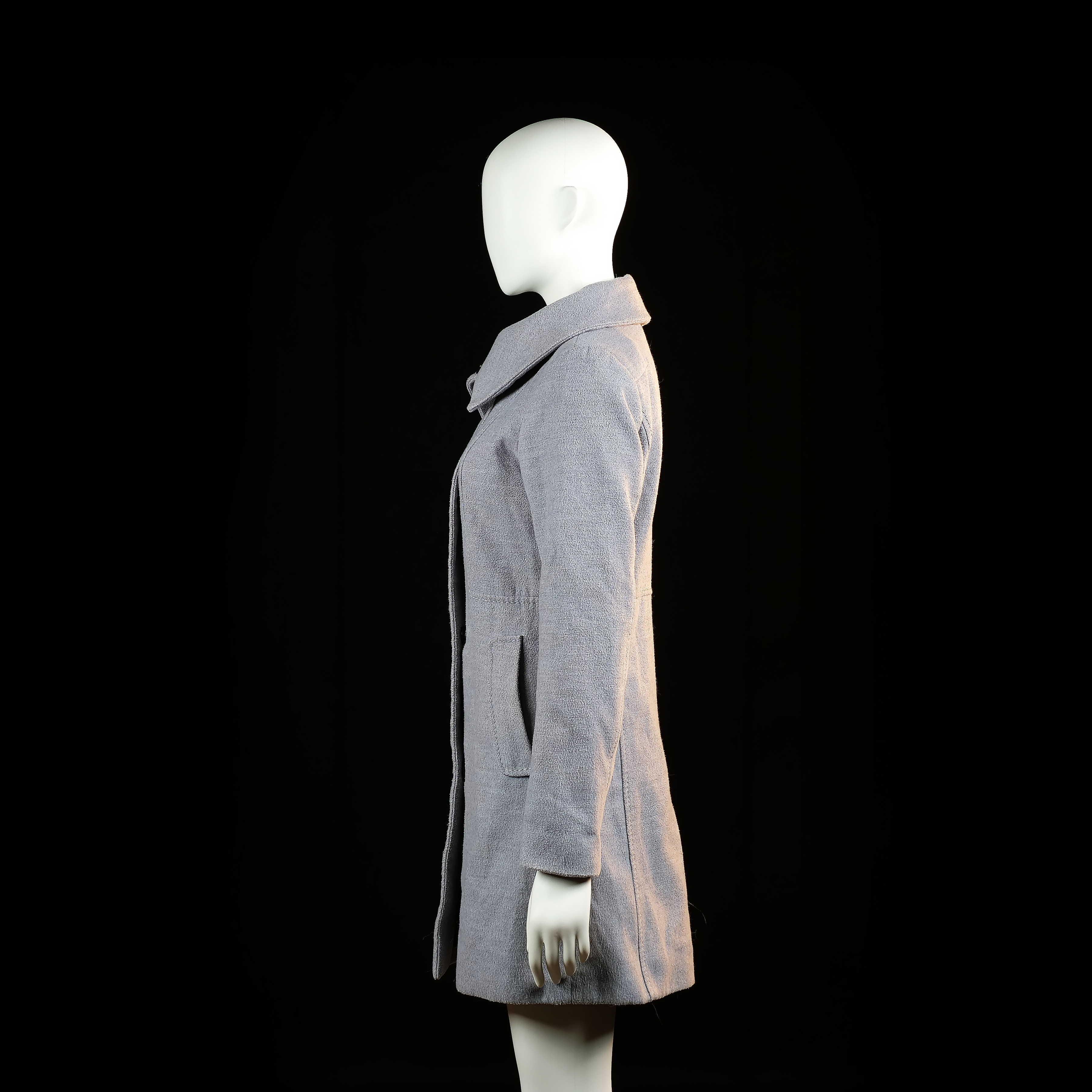 H&M - overcoat - Light Gray - (Storlek: 34)