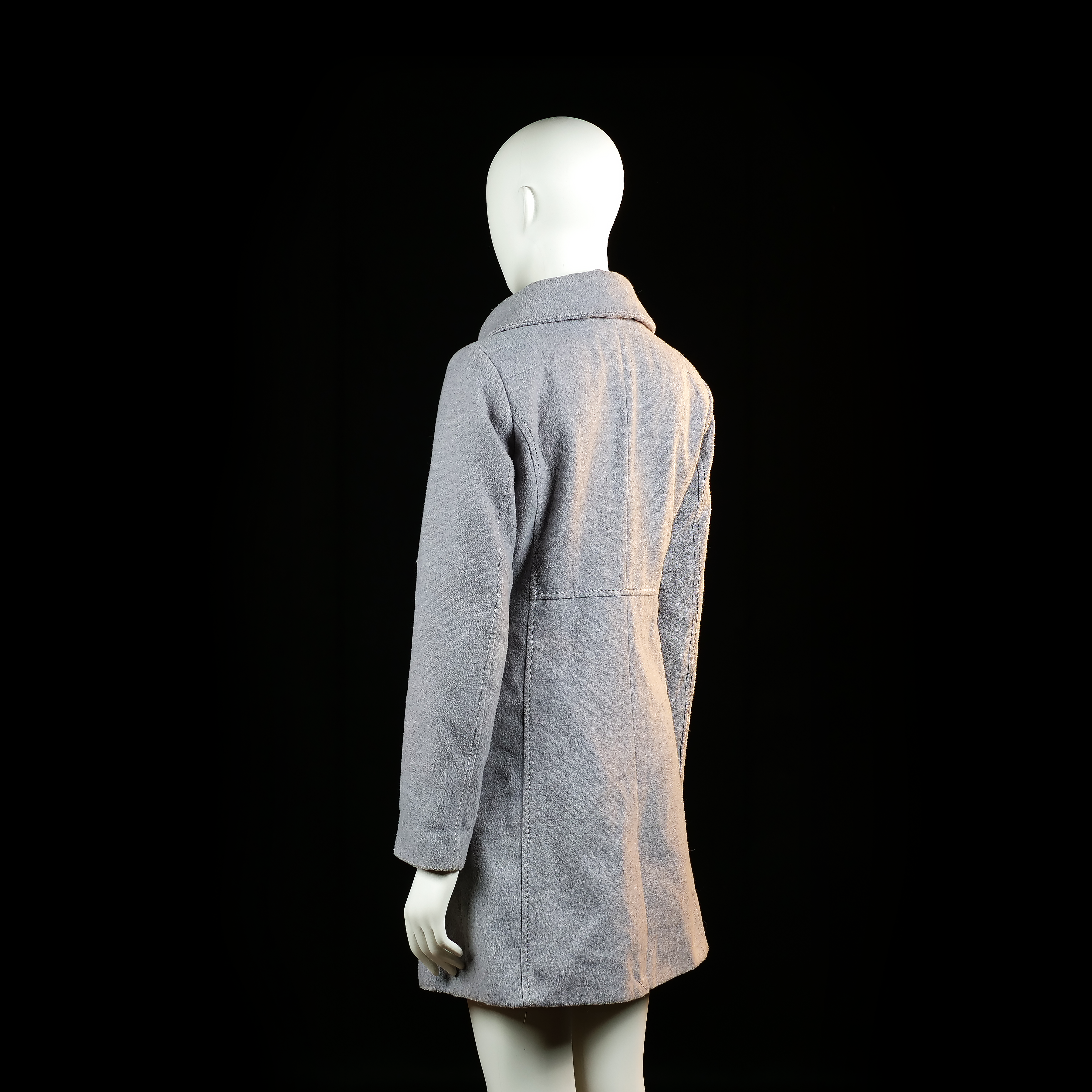 H&M - overcoat - Light Gray - (Storlek: 34)