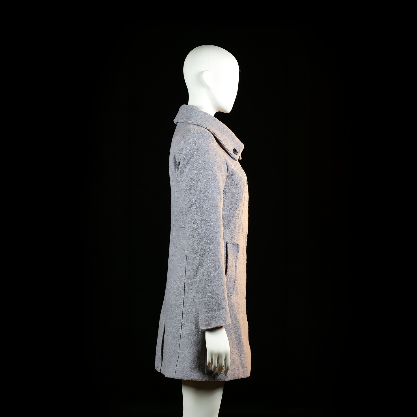 H&M - overcoat - Light Gray - (Storlek: 34)
