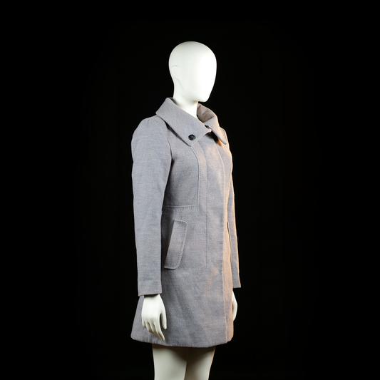 H&M - overcoat - Light Gray - (Storlek: 34)