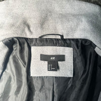 H&M - overcoat - Light Gray - (Storlek: 34)