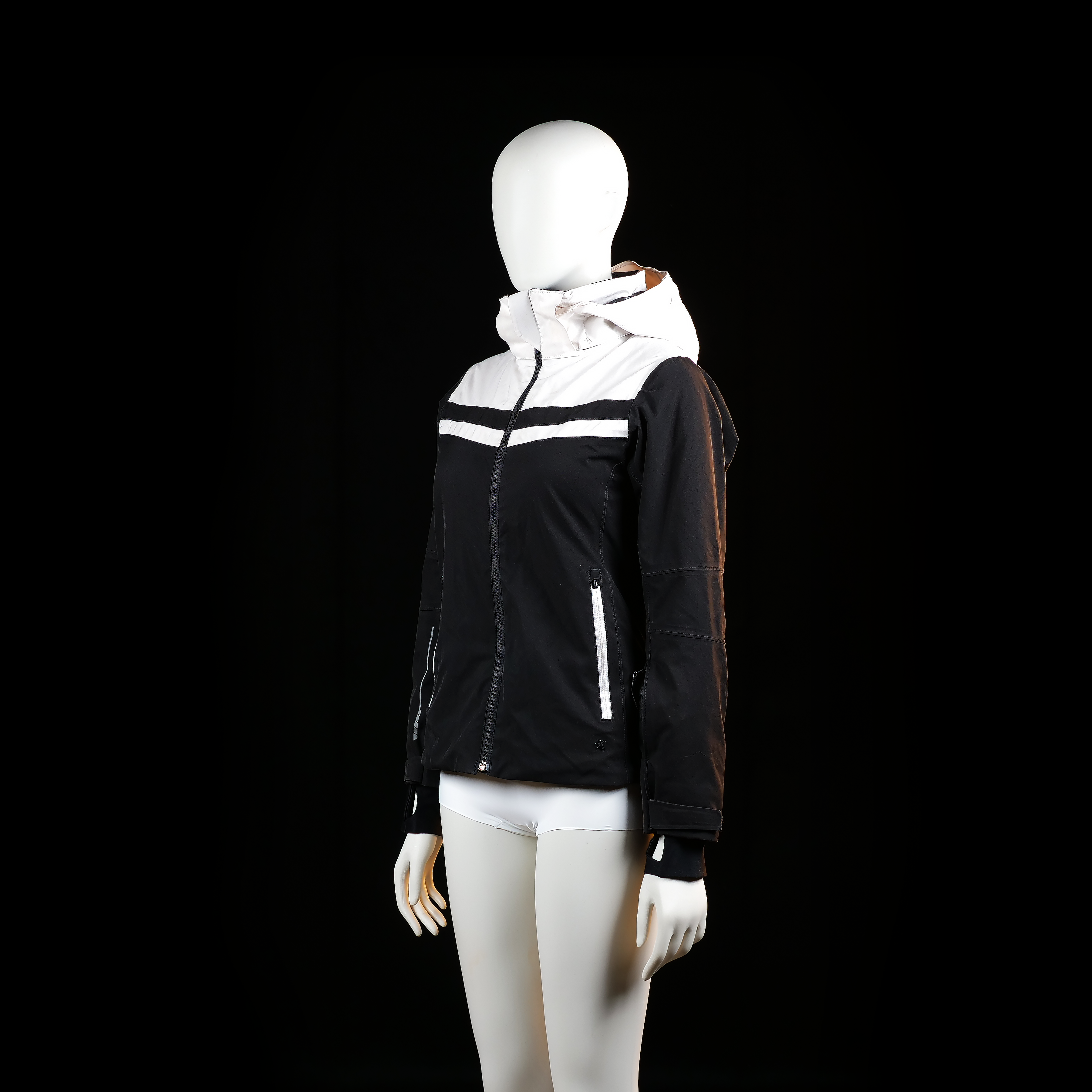 Everest - windbreaker - Black, White - (Storlek: 158)