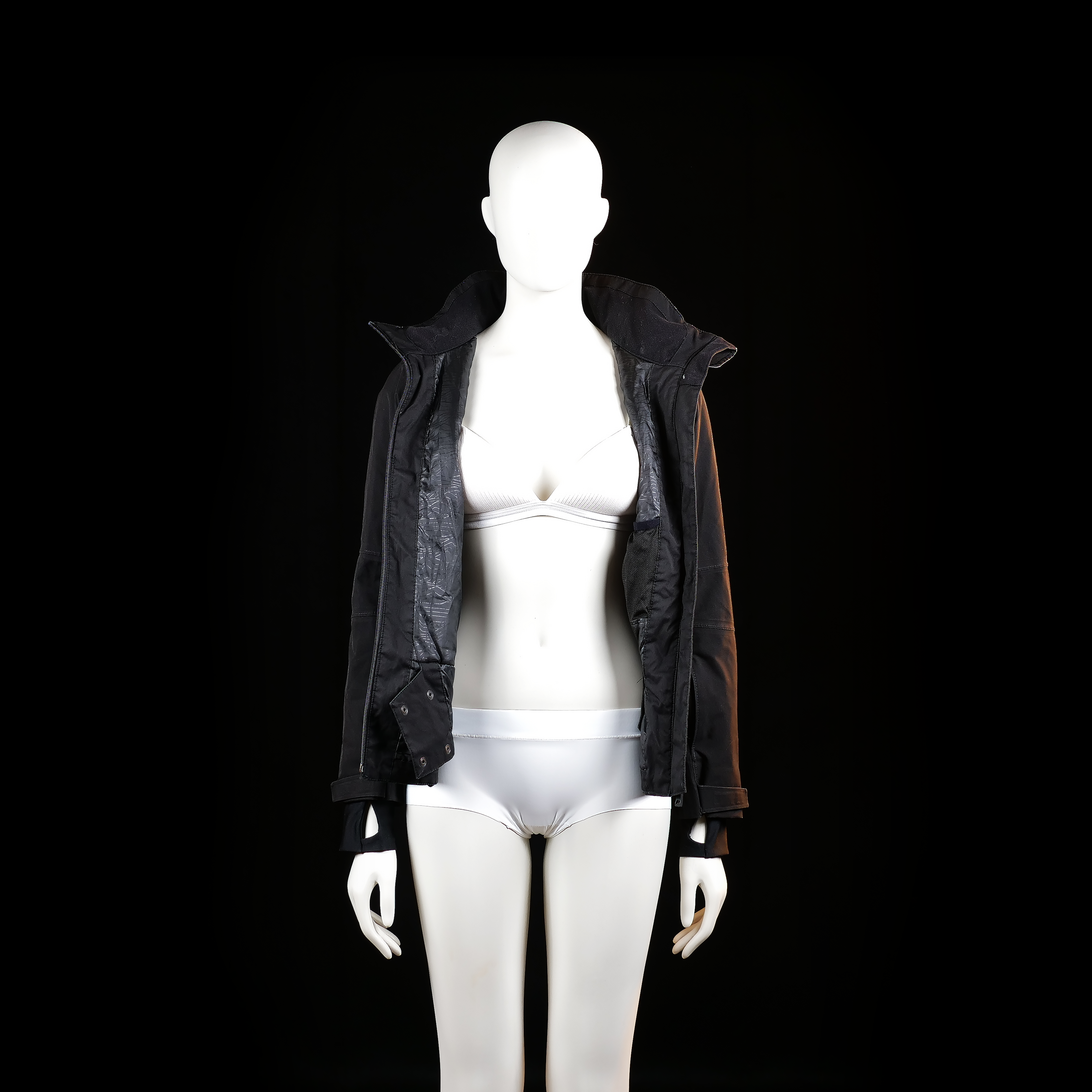 Everest - windbreaker - Black, White - (Storlek: 158)