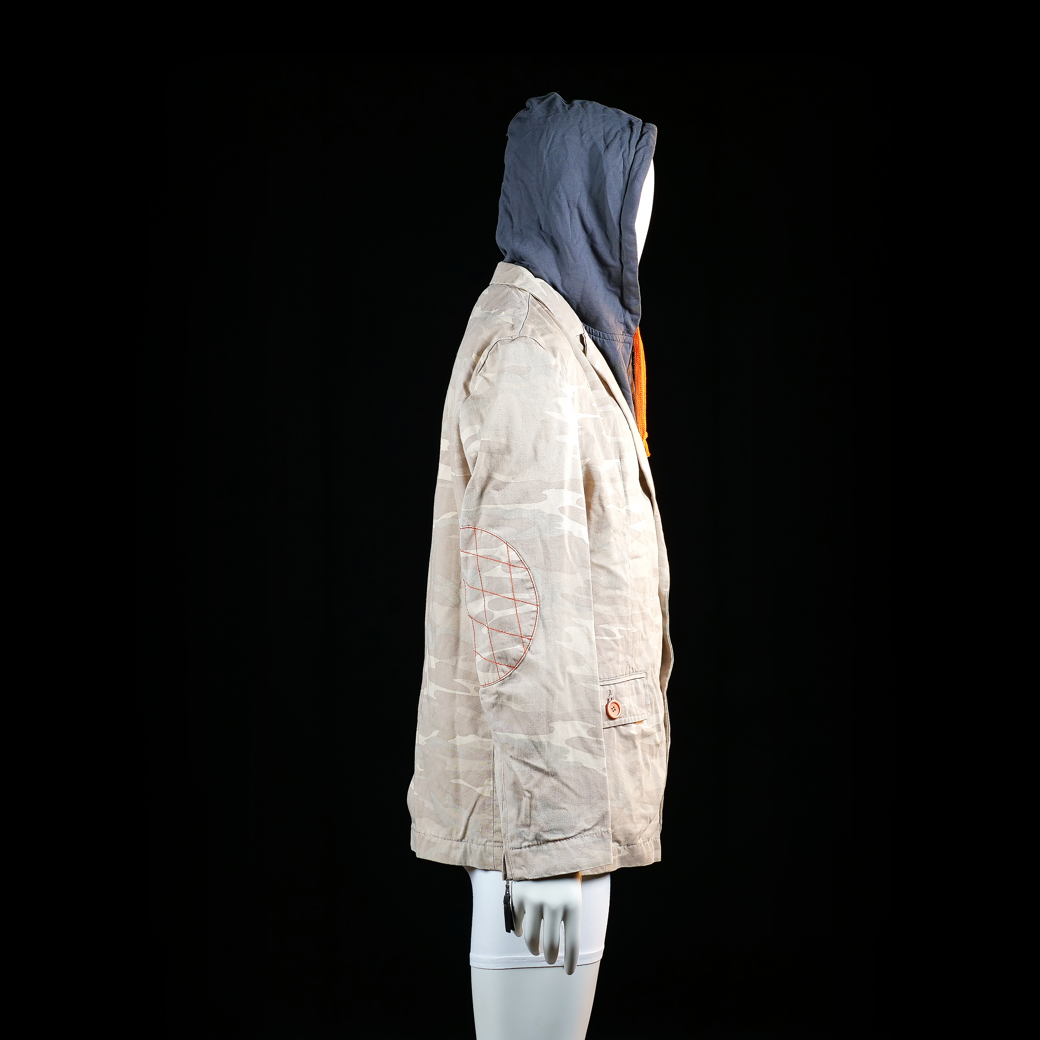 Golden Blazer - blazer - Beige, Dark Gray - (Storlek: L)