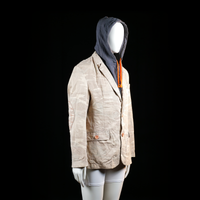 Golden Blazer - blazer - Beige, Dark Gray - (Storlek: L)