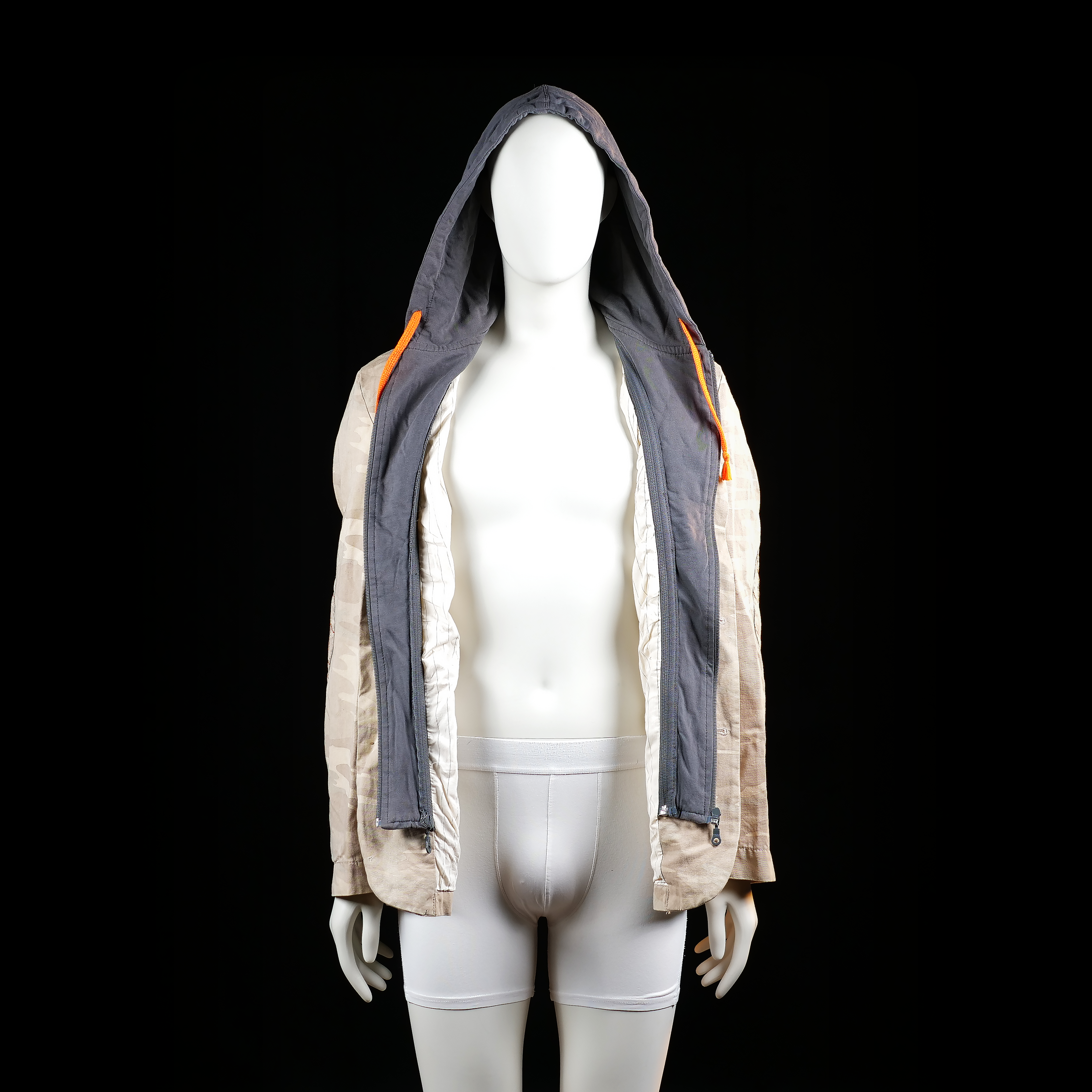 Golden Blazer - blazer - Beige, Dark Gray - (Storlek: L)