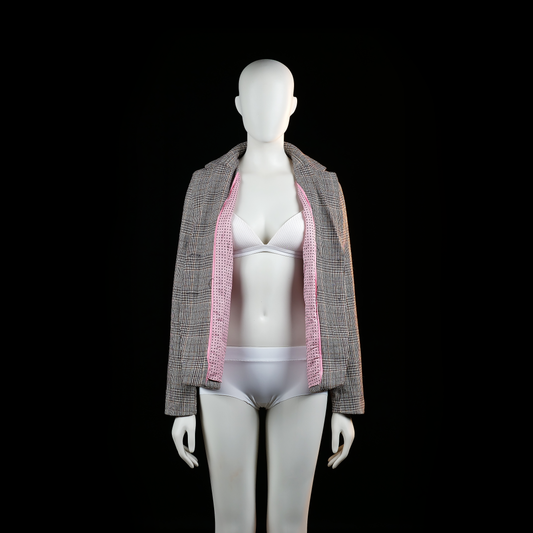 Soulmate - blazer - Gray, Brown - (Storlek: 38)