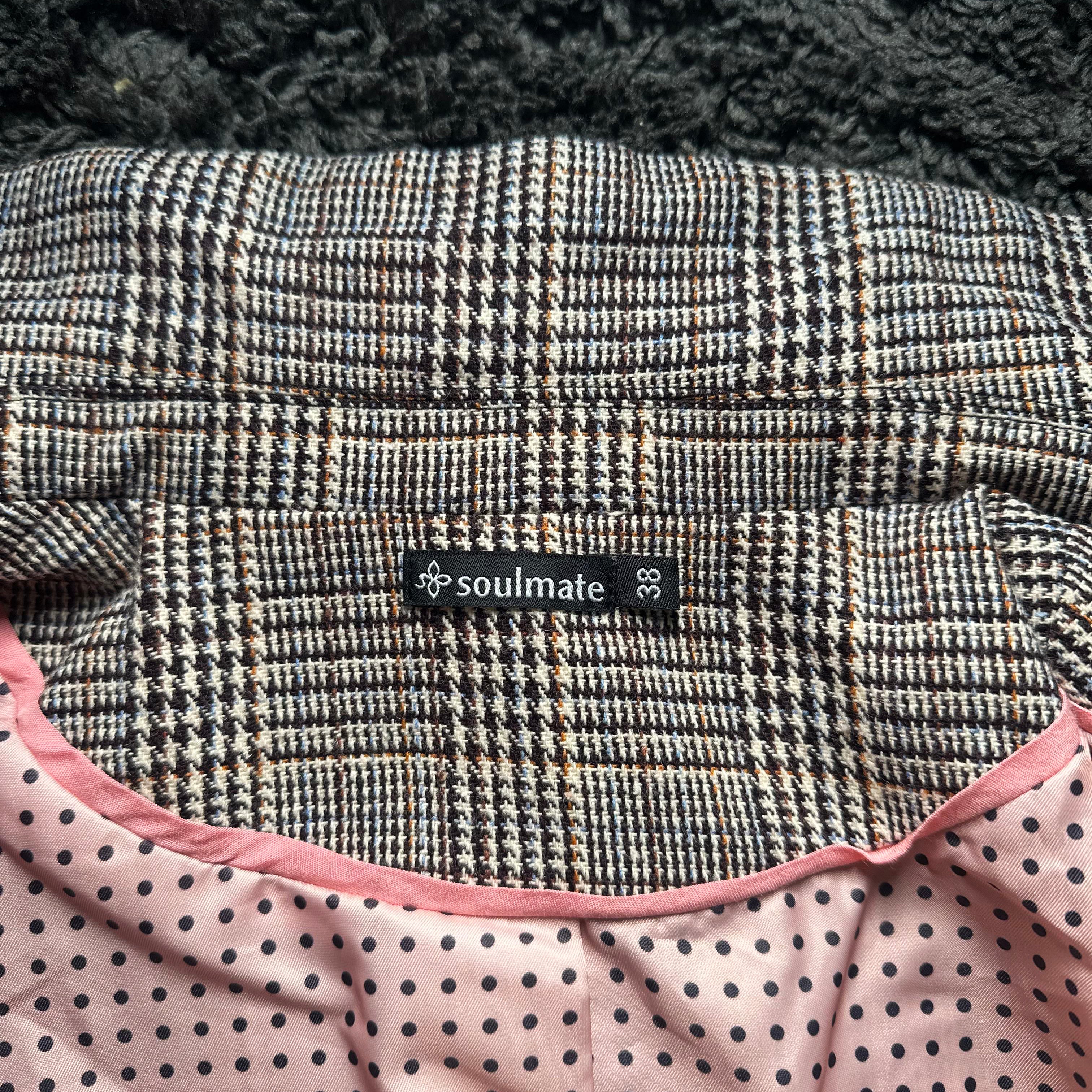 Soulmate - blazer - Gray, Brown - (Storlek: 38)