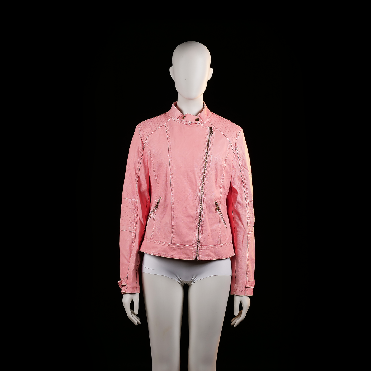 Pescara - biker jacket - Pink - (Storlek: L)