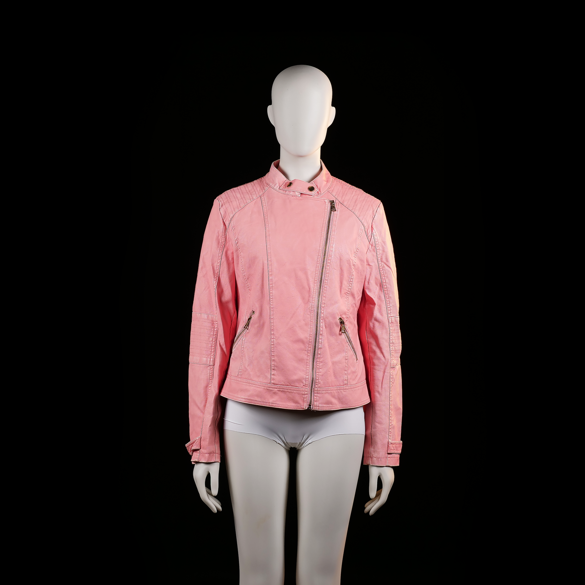 Pescara - biker jacket - Pink - (Storlek: L)