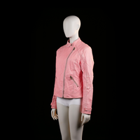 Pescara - biker jacket - Pink - (Storlek: L)