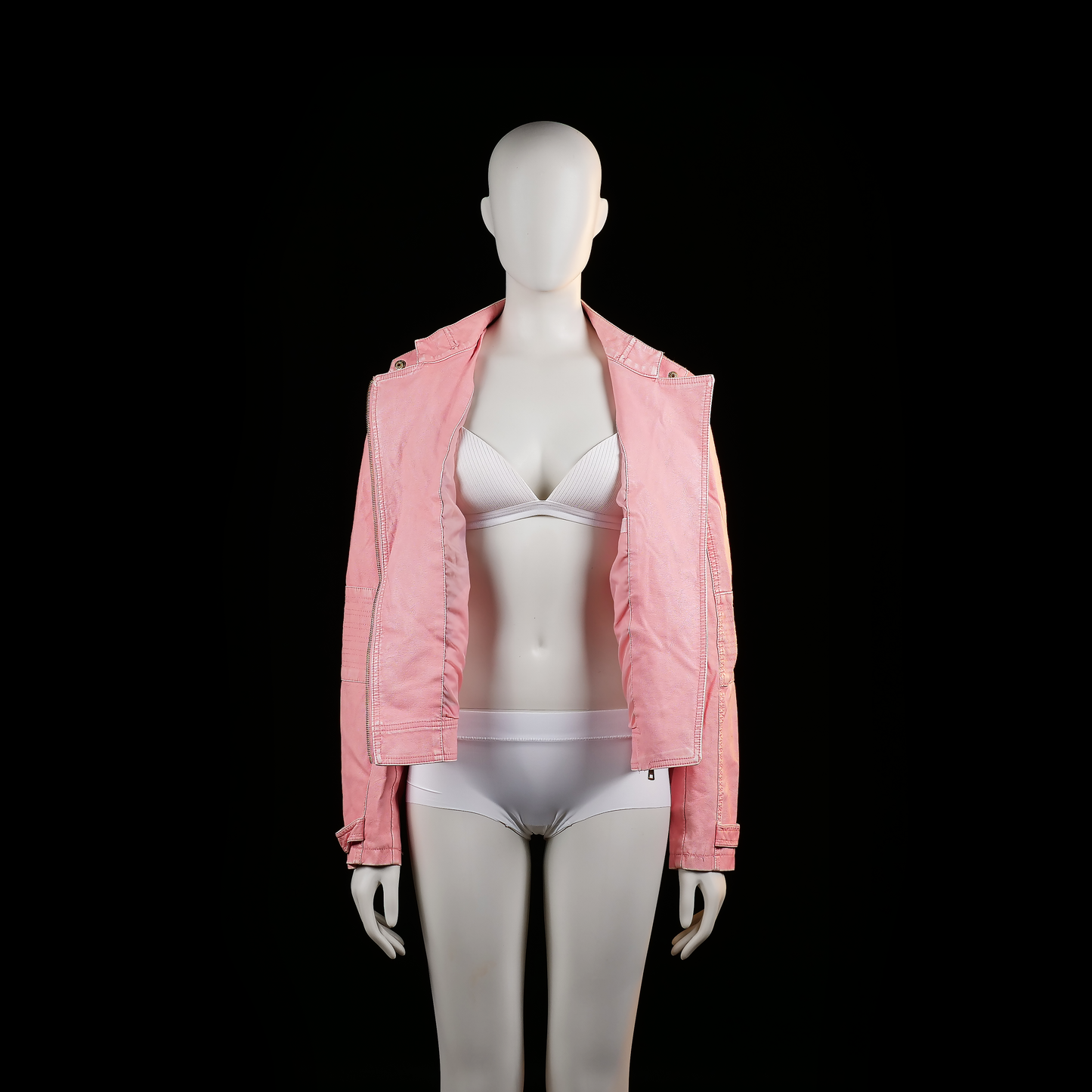 Pescara - biker jacket - Pink - (Storlek: L)