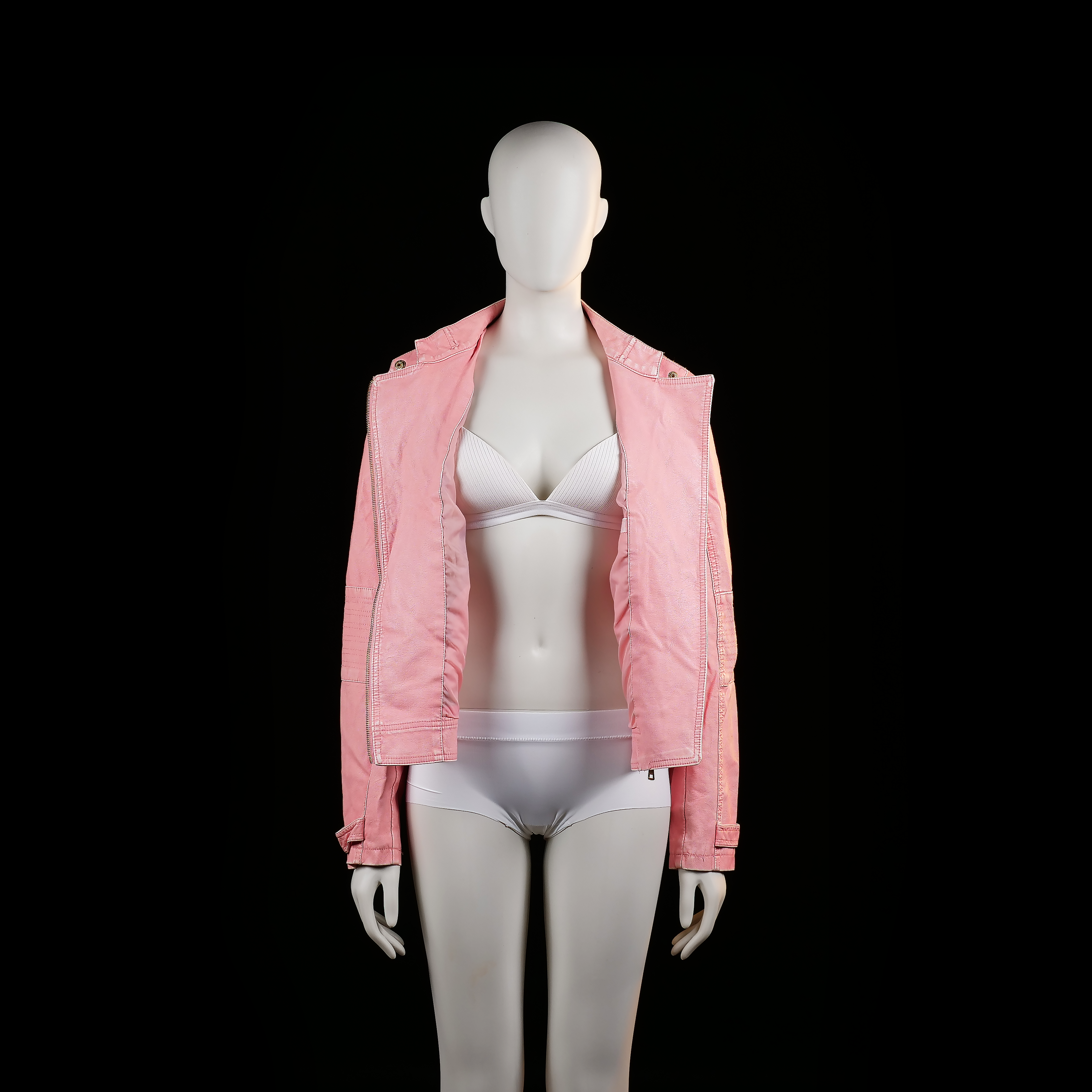 Pescara - biker jacket - Pink - (Storlek: L)