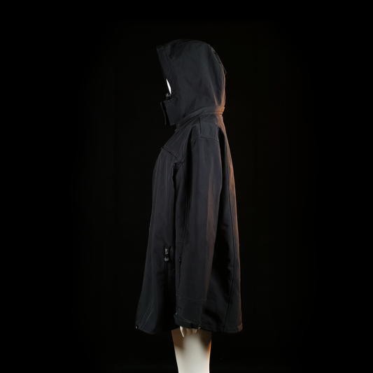 Janina - rain coat - Black, Pink - (Storlek: 50)