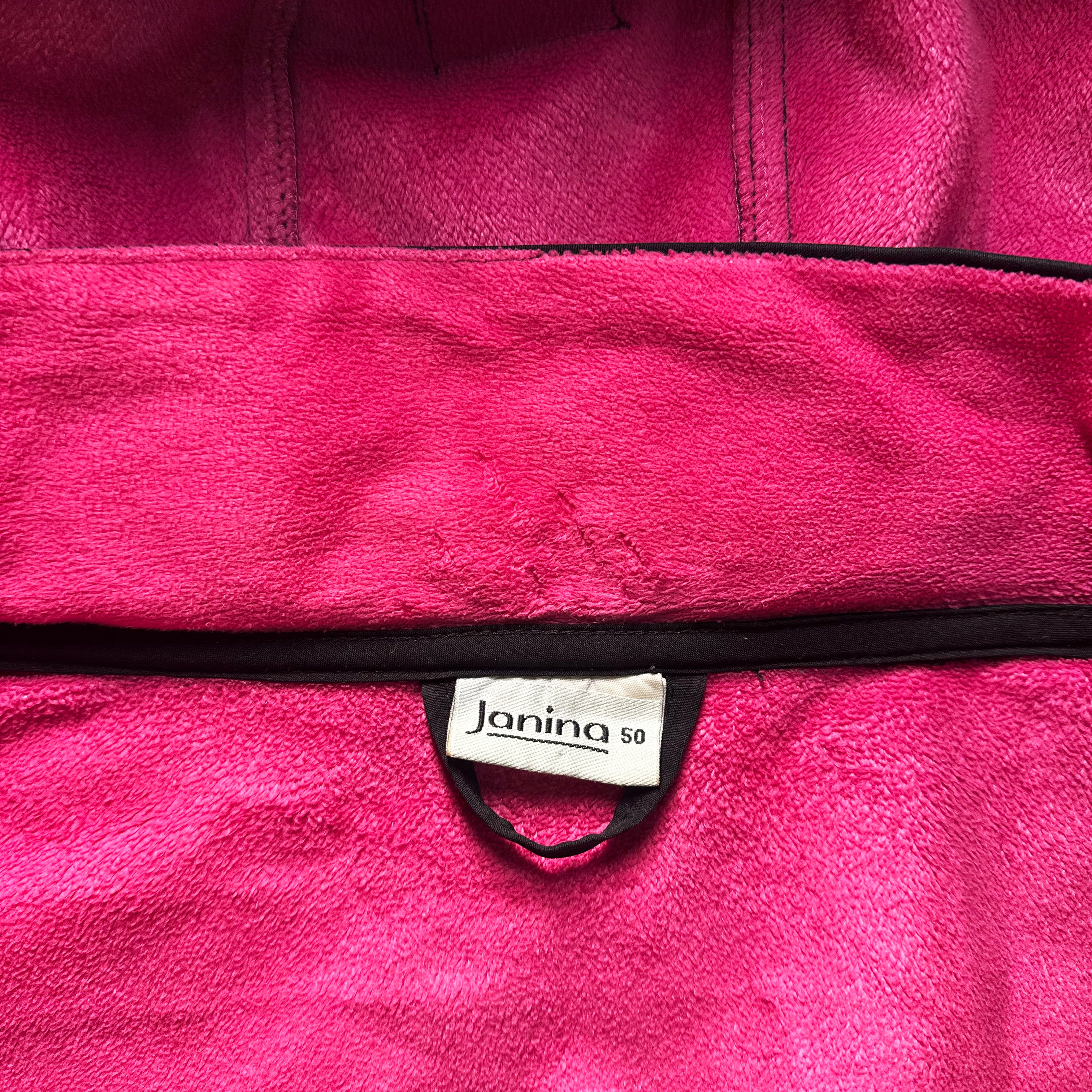 Janina - rain coat - Black, Pink - (Storlek: 50)