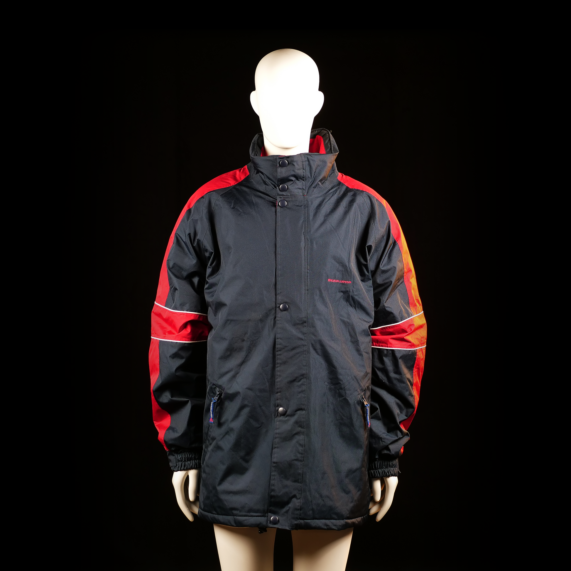 Berglund - windbreaker - Black, Red - (Storlek: 2XL)