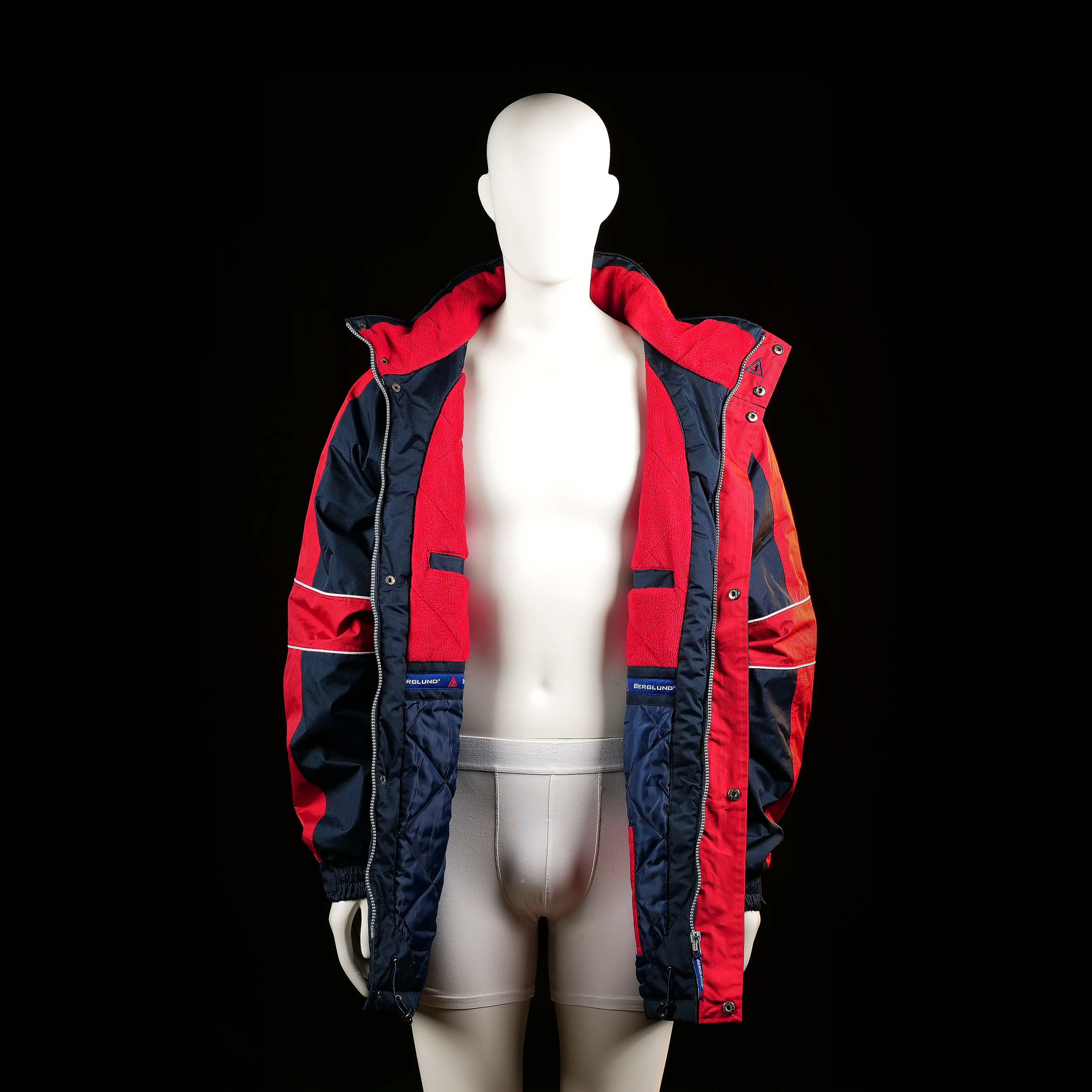 Berglund - windbreaker - Black, Red - (Storlek: 2XL)