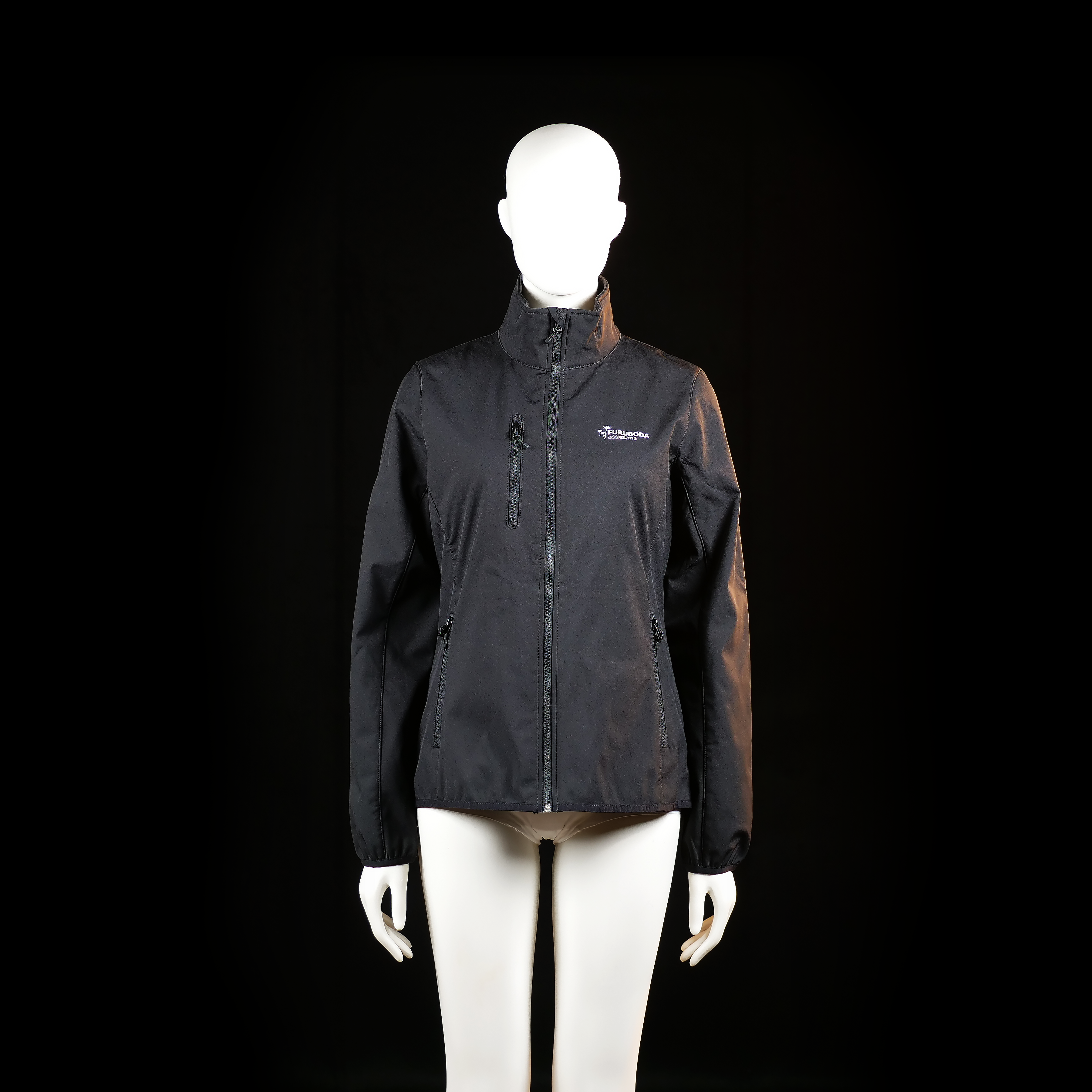 Furuboda Assistans - rain jacket - Black - (Storlek: M)