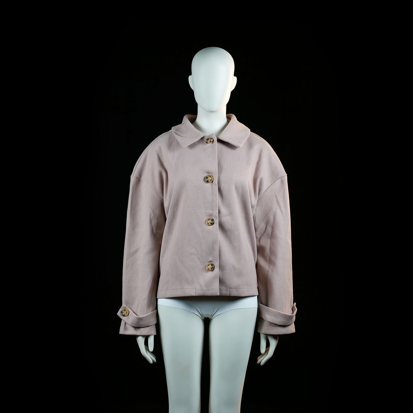 Shein - trucker jacket - Rose - (Storlek: L)