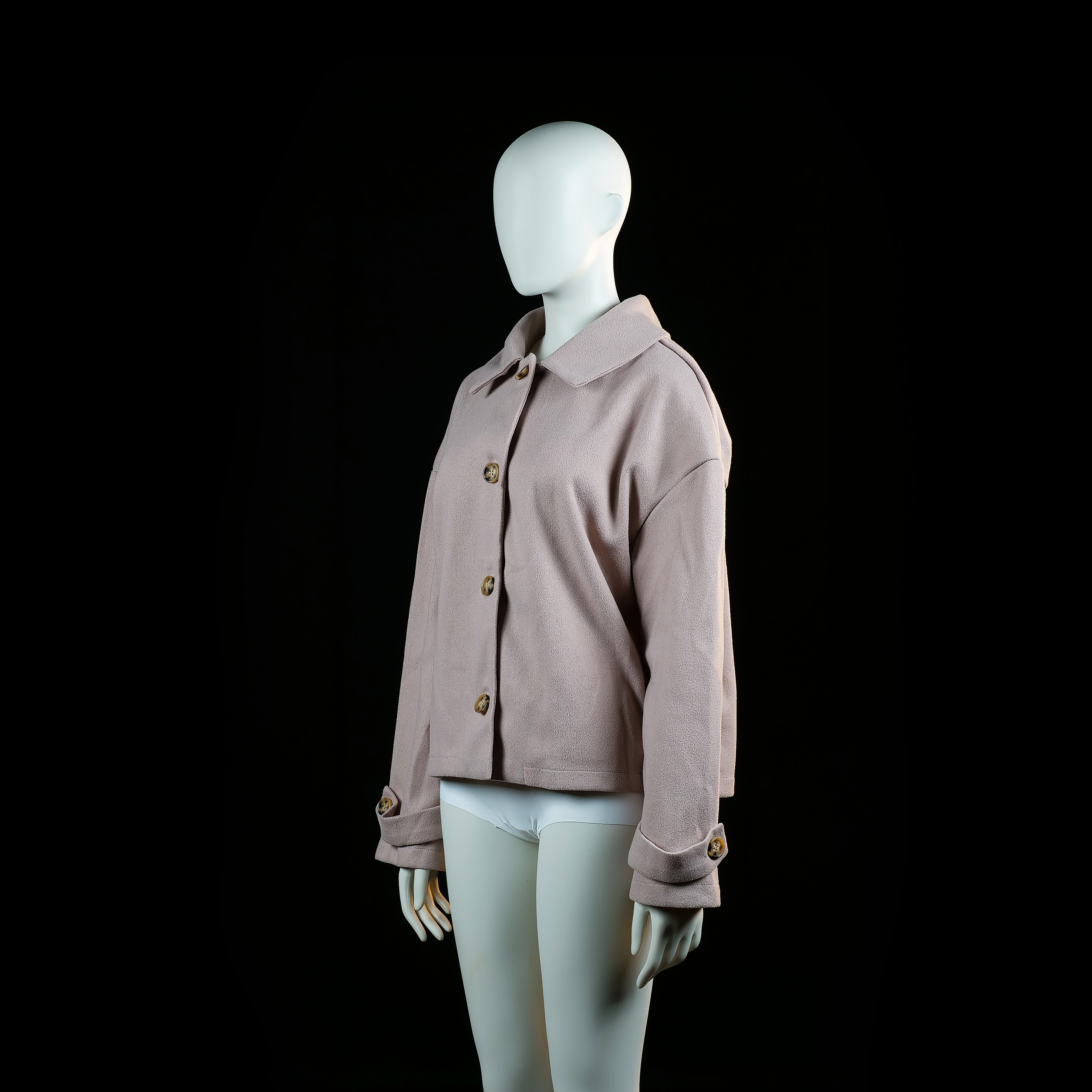 Shein - trucker jacket - Rose - (Storlek: L)