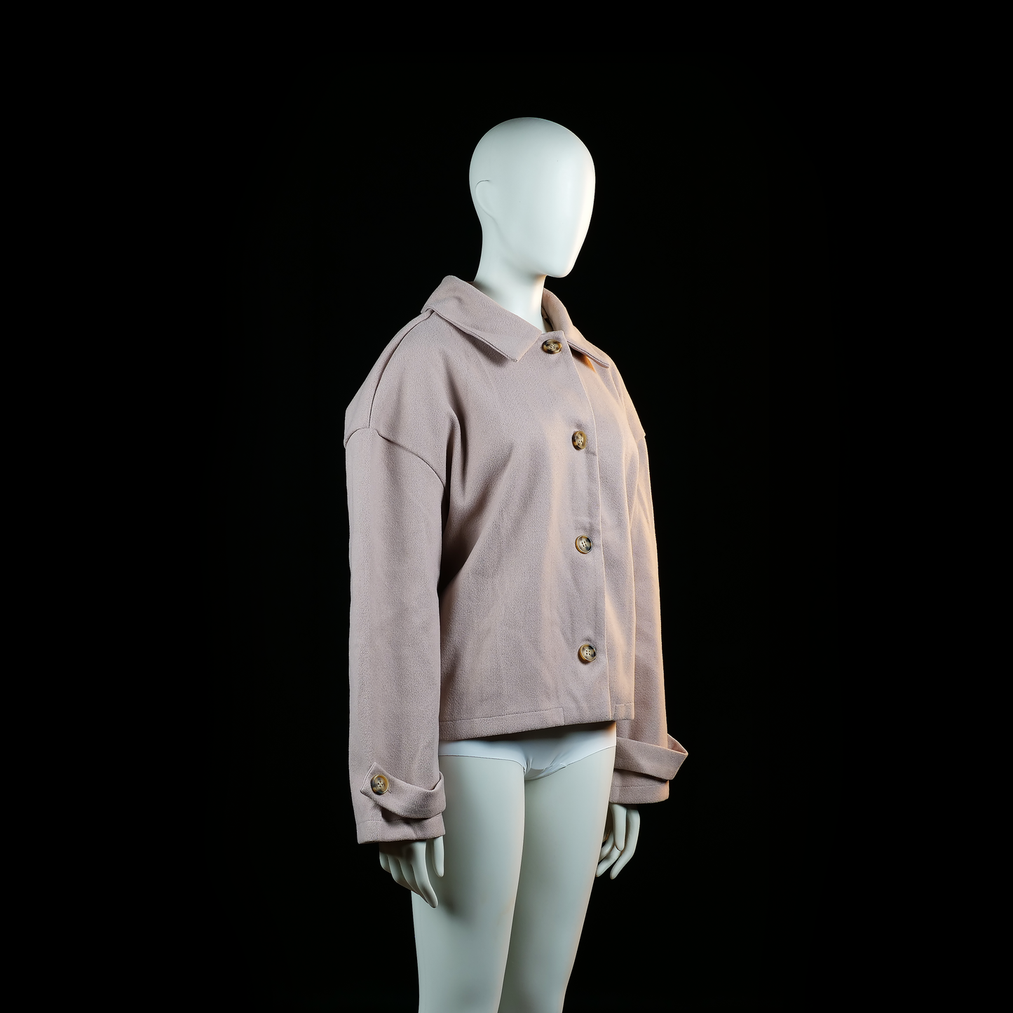 Shein - trucker jacket - Rose - (Storlek: L)