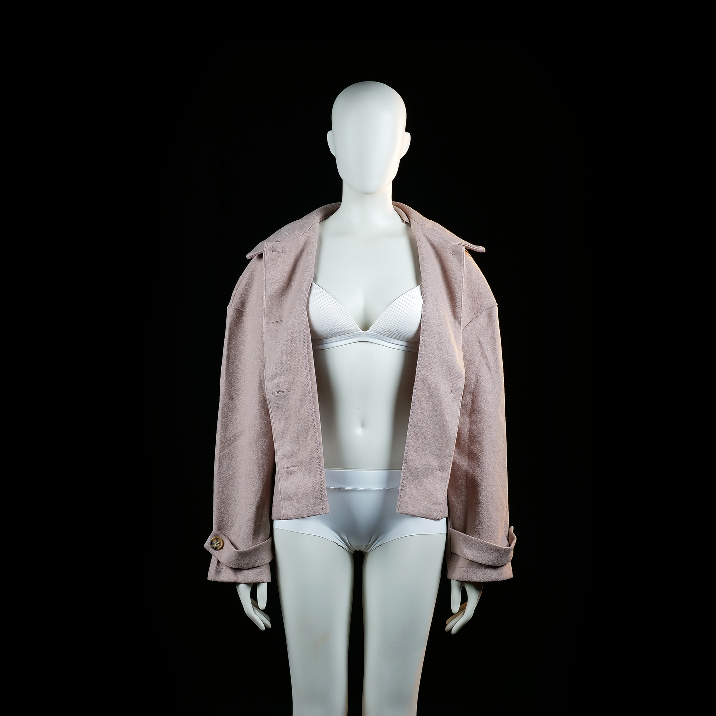 Shein - trucker jacket - Rose - (Storlek: L)