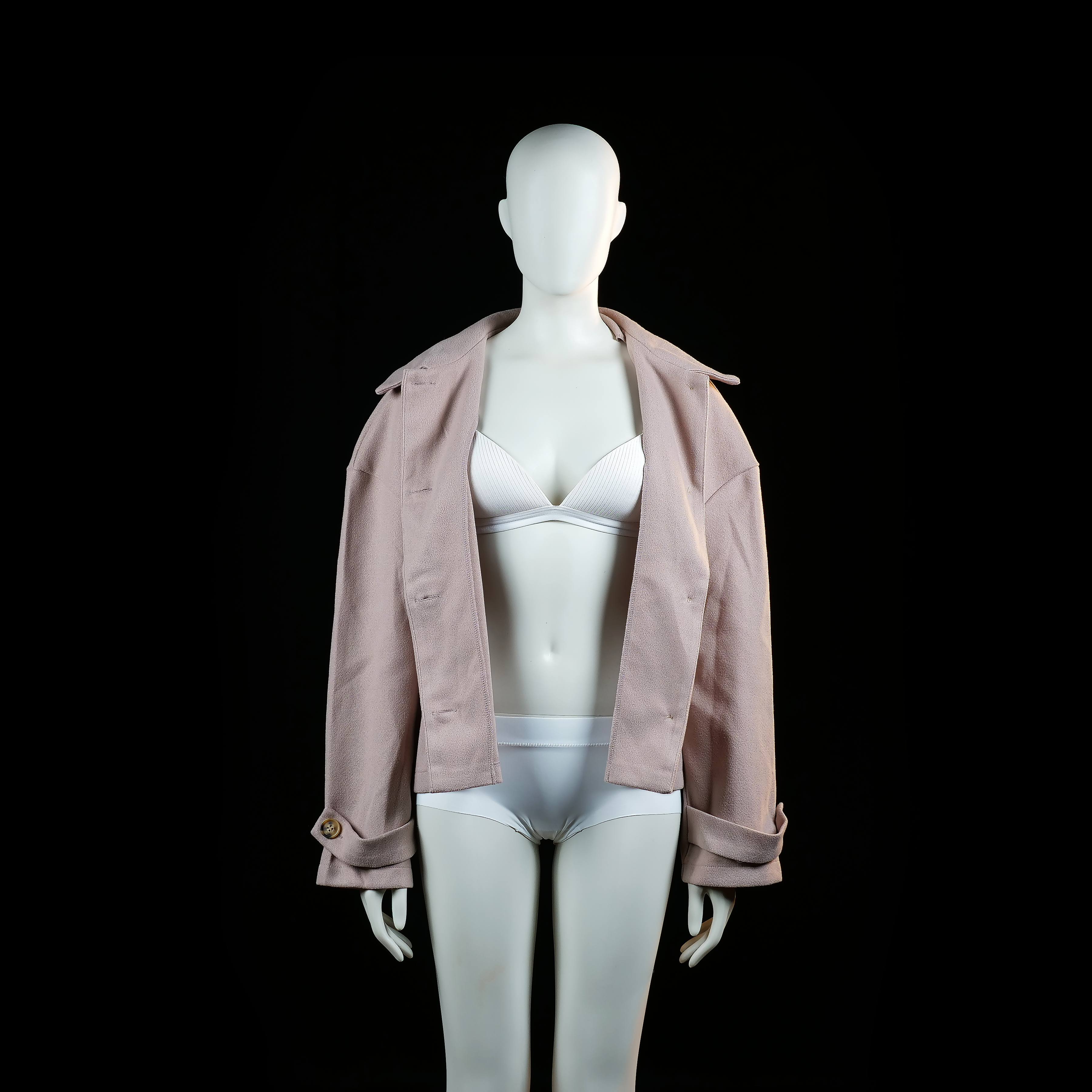 Shein - trucker jacket - Rose - (Storlek: L)