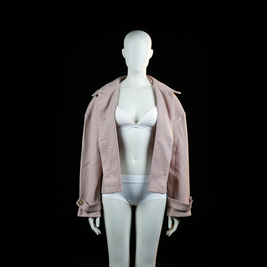Shein - trucker jacket - Rose - (Storlek: L)