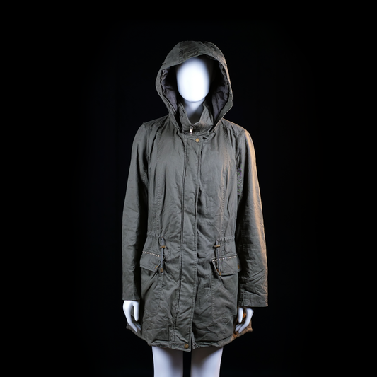 Ms Mode - parka - Olive - (Storlek: 42)