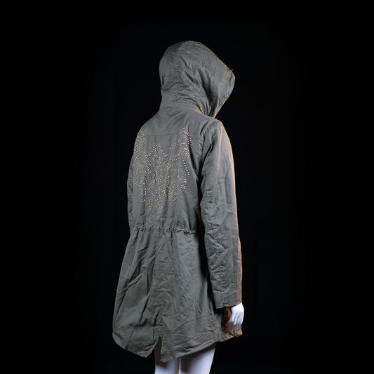 Ms Mode - parka - Olive - (Storlek: 42)