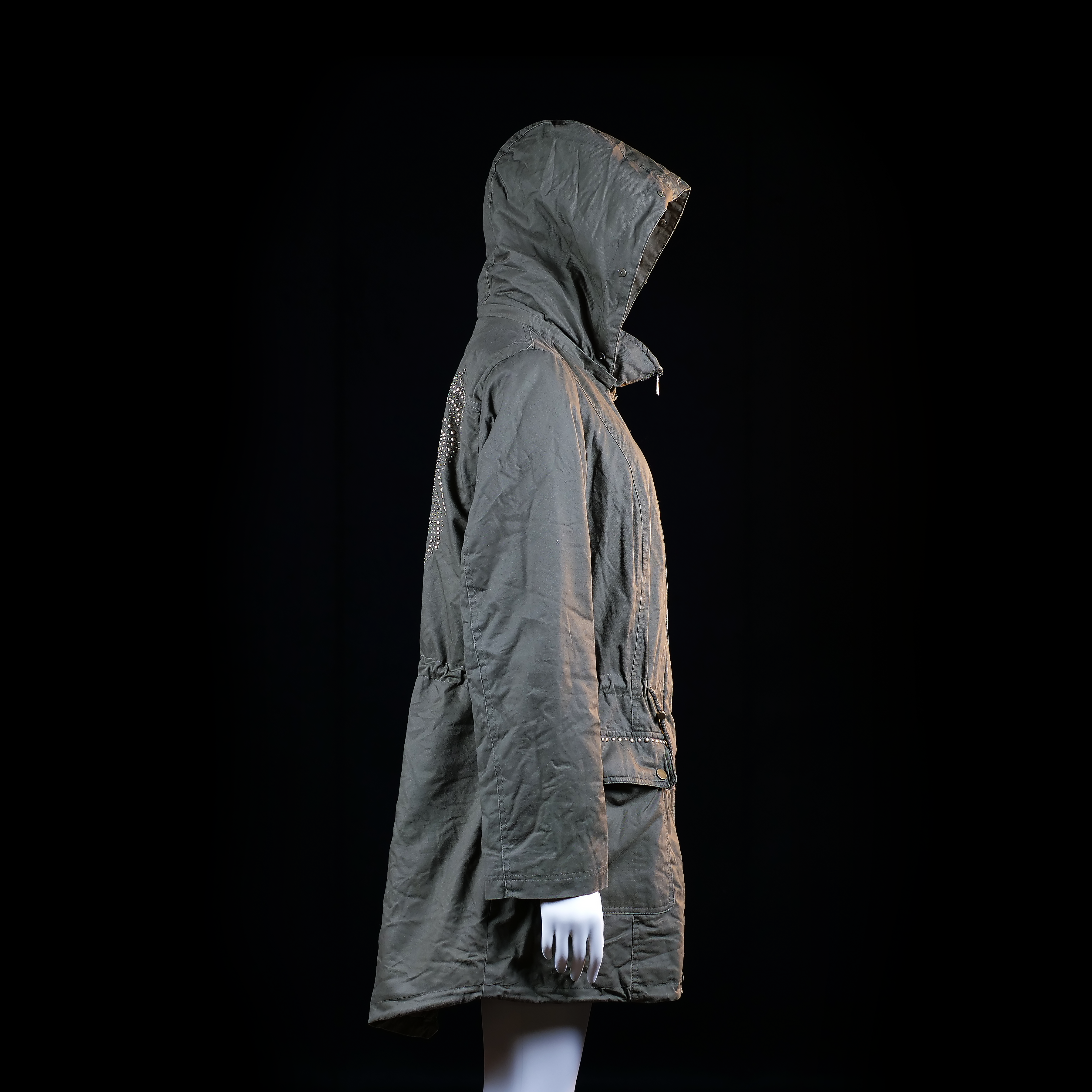 Ms Mode - parka - Olive - (Storlek: 42)