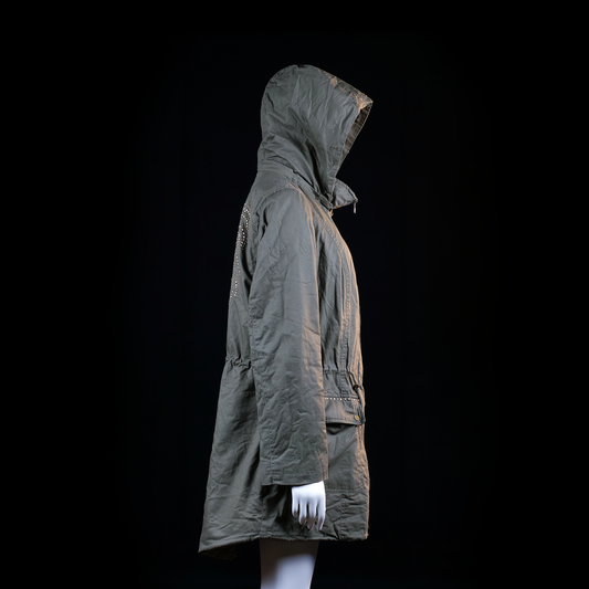 Ms Mode - parka - Olive - (Storlek: 42)