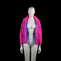 North Bend - rain jacket - Pink - (Storlek: 146)