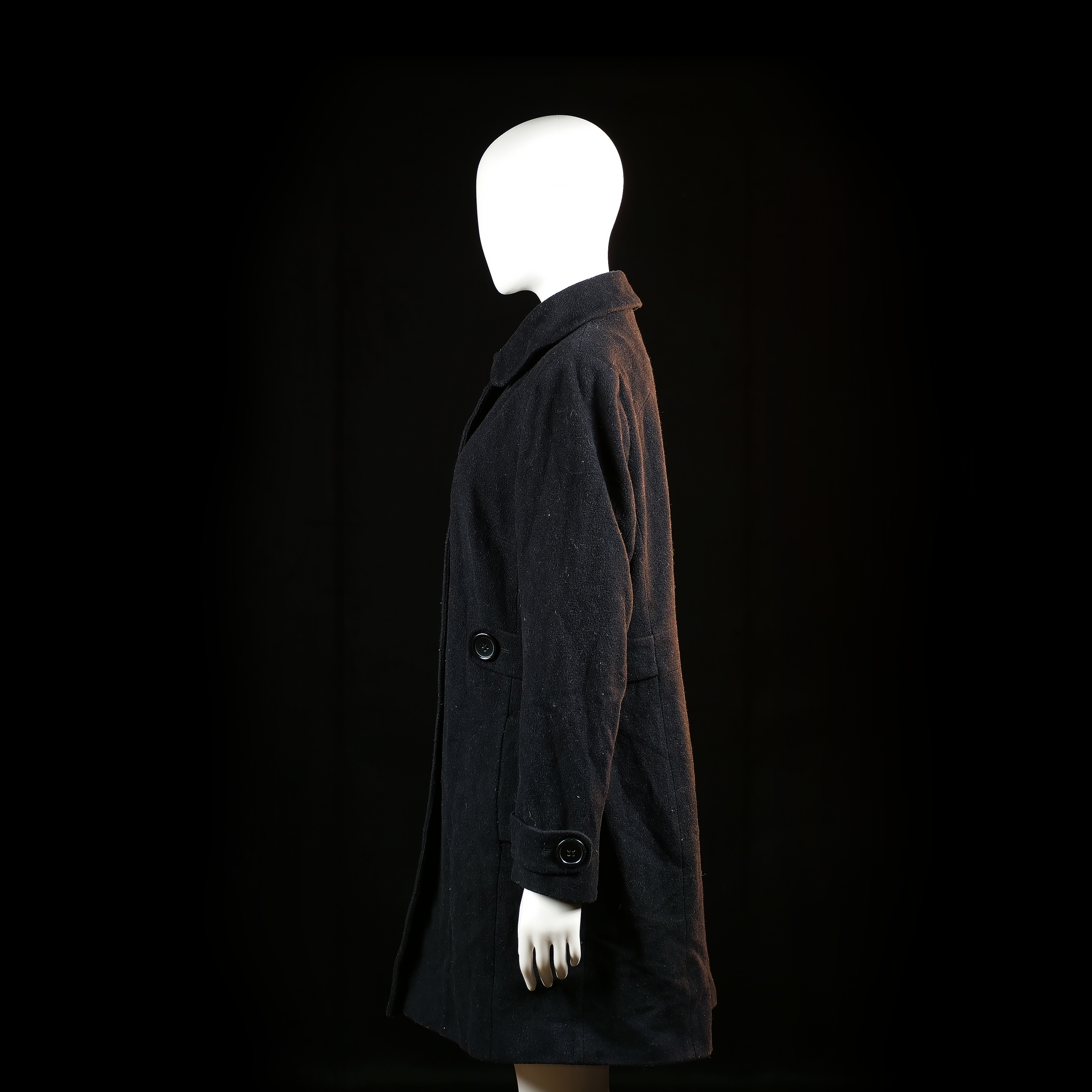 Yessica - overcoat - Black - (Storlek: 42)