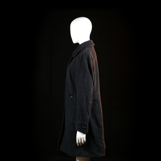 Yessica - overcoat - Black - (Storlek: 42)