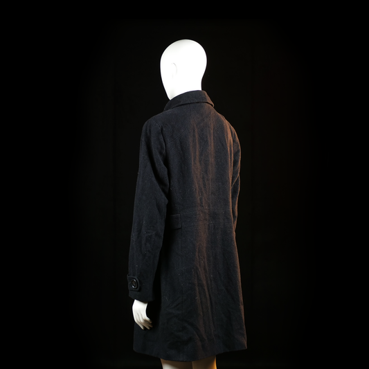 Yessica - overcoat - Black - (Storlek: 42)