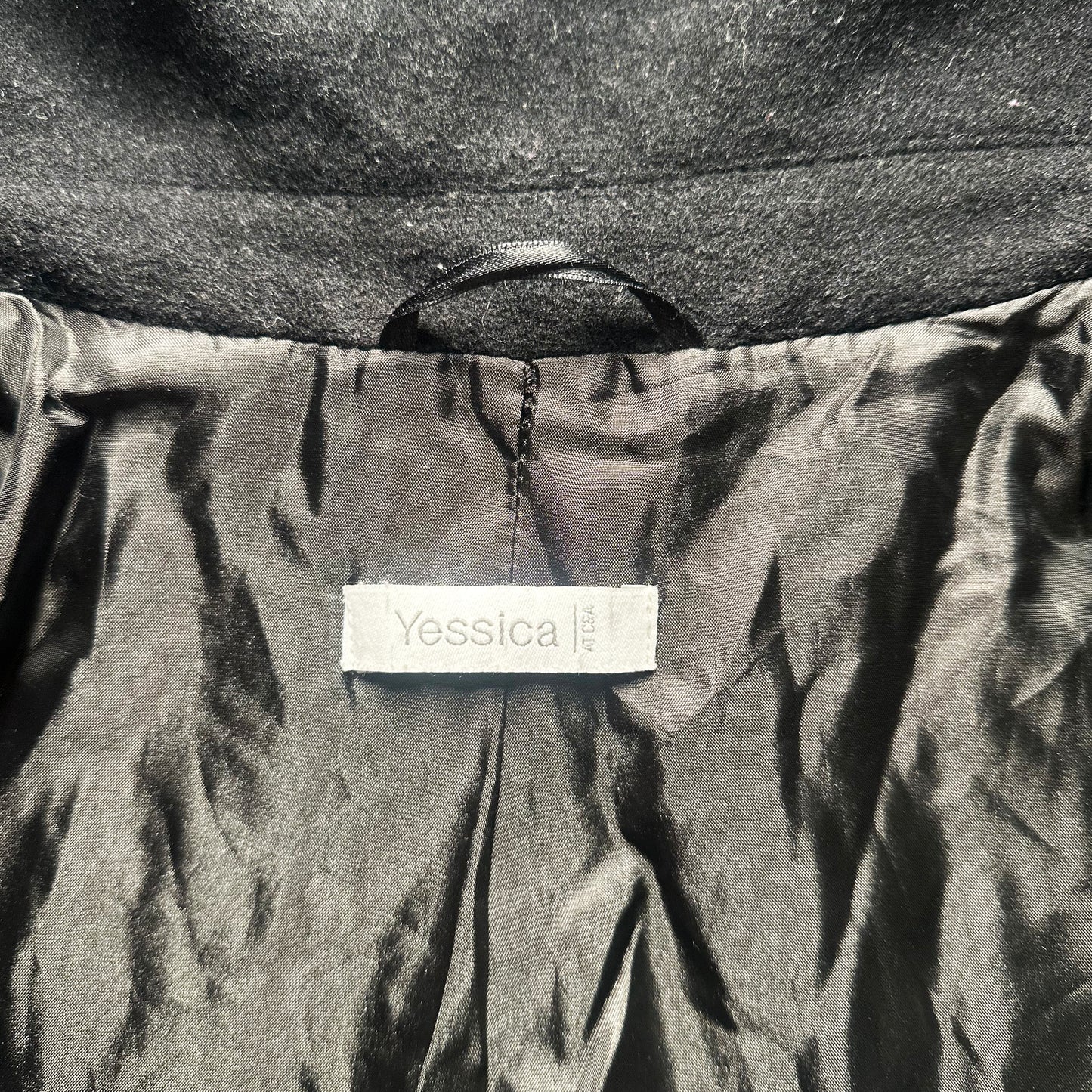 Yessica - overcoat - Black - (Storlek: 42)