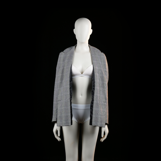 Kappahl - blazer - Gray, Black - (Storlek: 40)