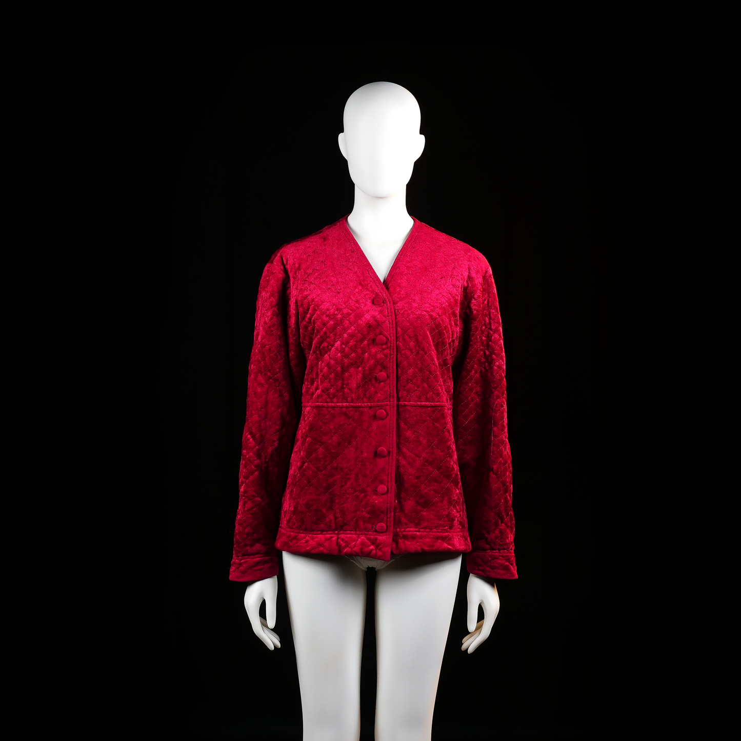 Cotton Club - padded jacket - Red - (Storlek: M)