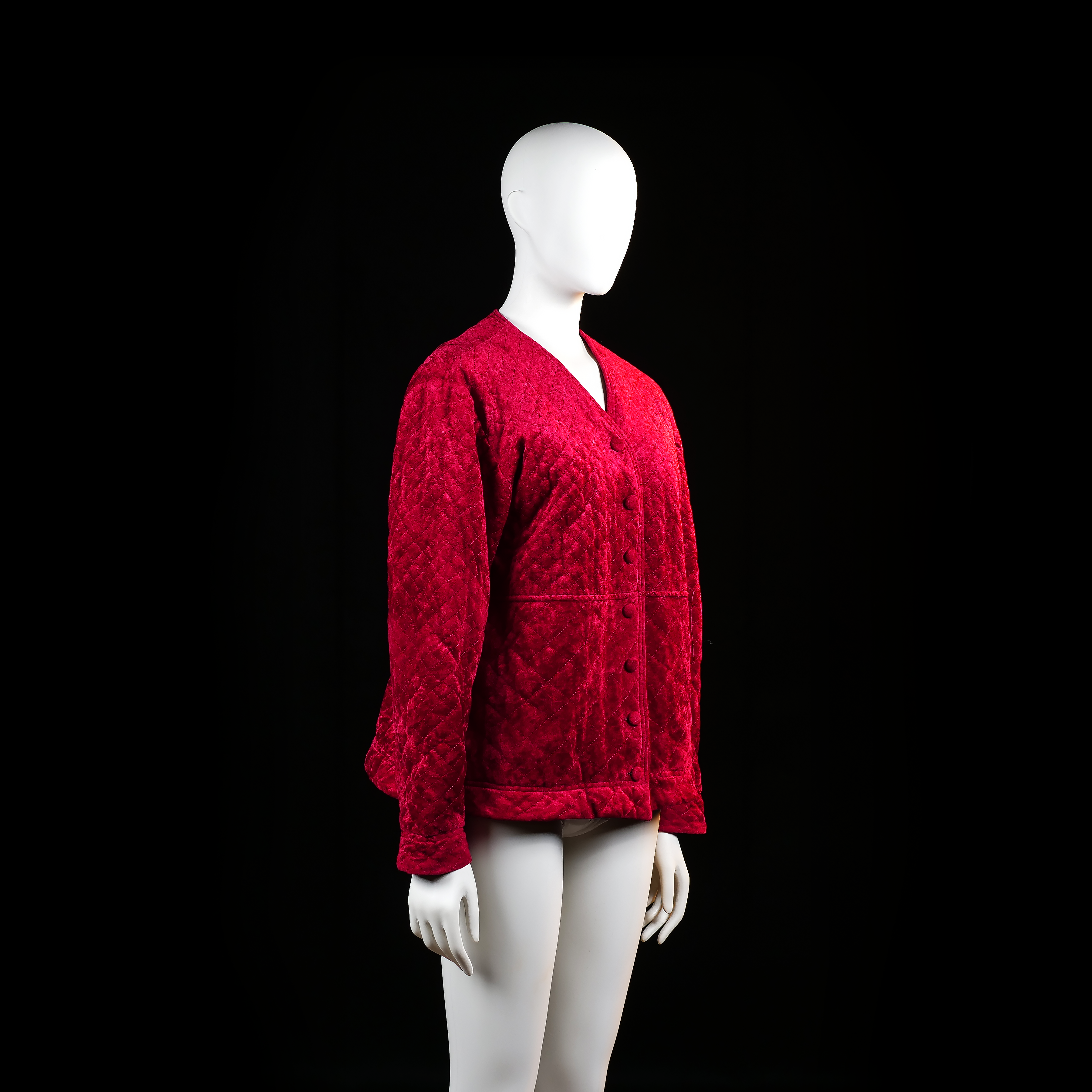 Cotton Club - padded jacket - Red - (Storlek: M)