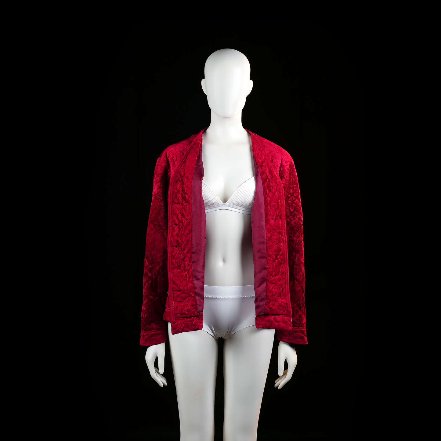Cotton Club - padded jacket - Red - (Storlek: M)