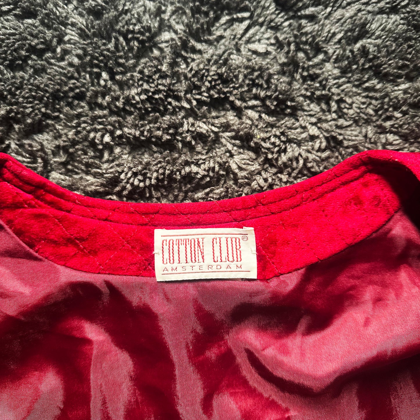Cotton Club - padded jacket - Red - (Storlek: M)