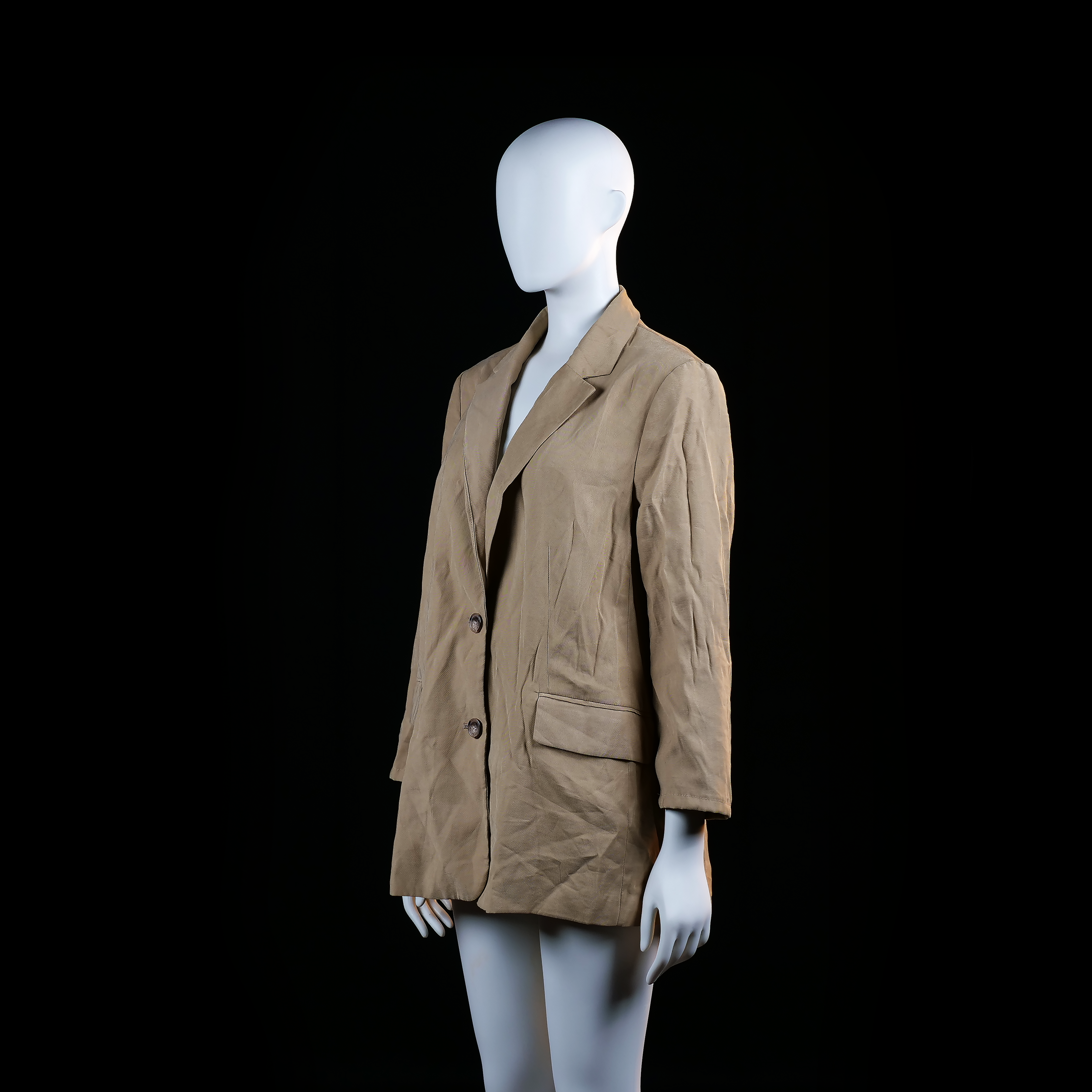 H&M - blazer - Camel - (Storlek: 44)