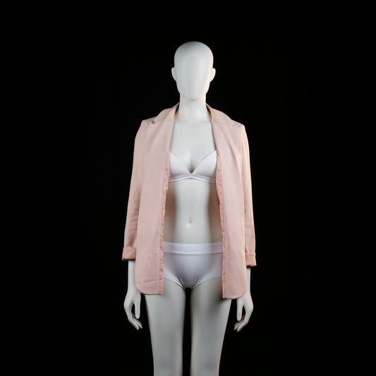 H&M - blazer - Light Pink - (Storlek: 38)