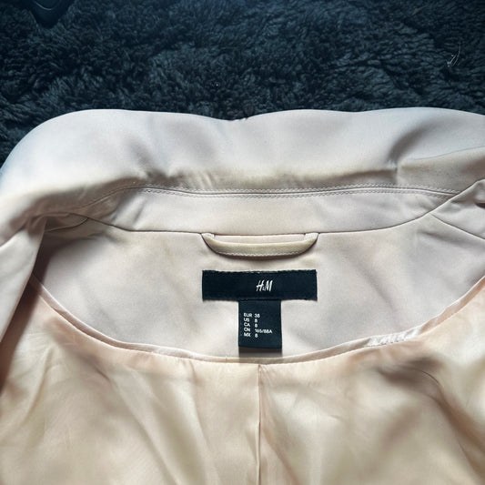 H&M - blazer - Light Pink - (Storlek: 38)