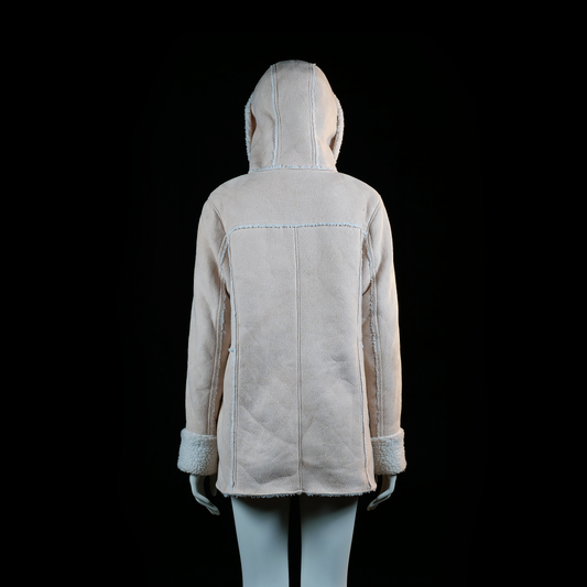 Okay - duffle coat - Beige, Ivory - (Storlek: 40)