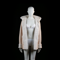 Okay - duffle coat - Beige, Ivory - (Storlek: 40)