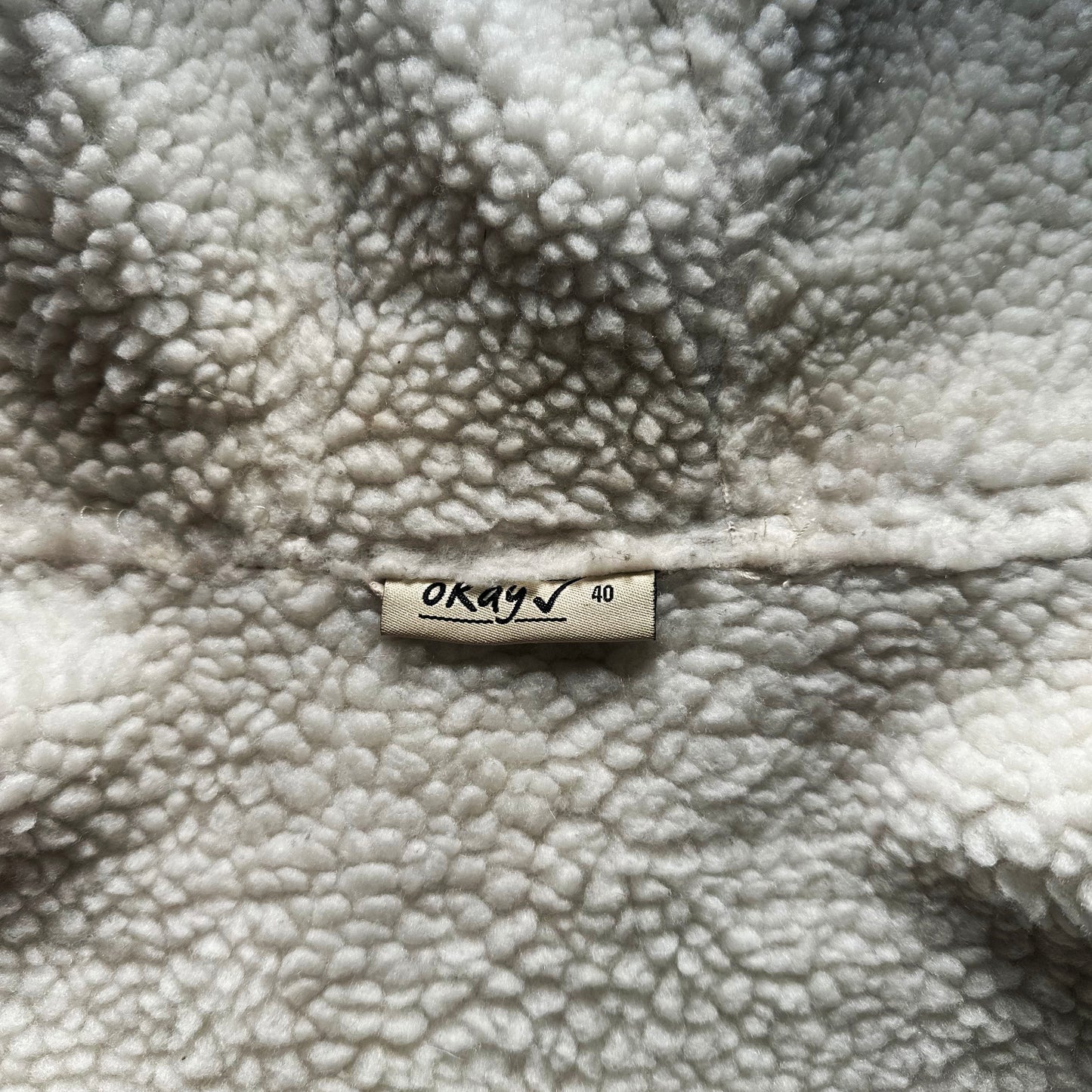 Okay - duffle coat - Beige, Ivory - (Storlek: 40)