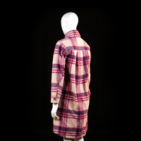 H&M - overcoat - Beige, Burgundy - (Storlek: XS)