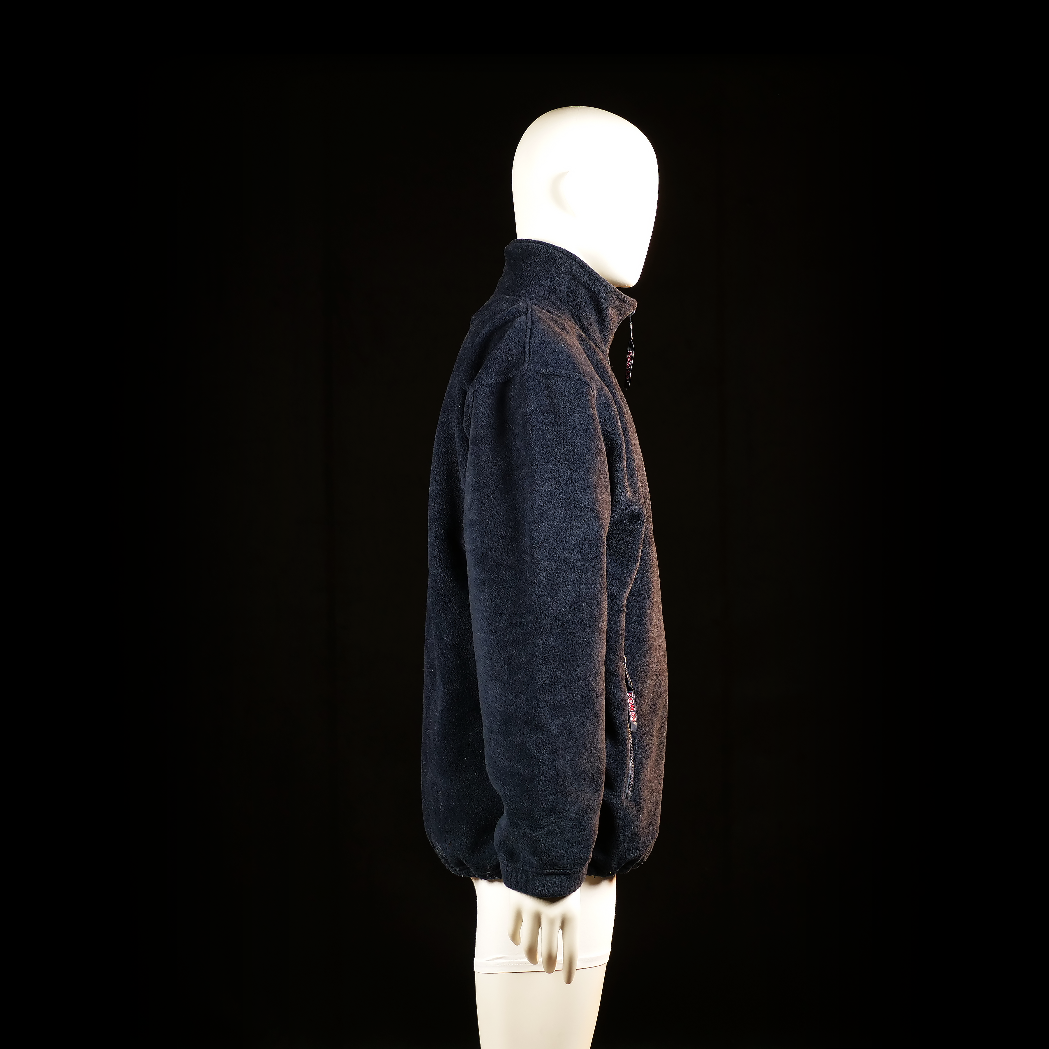 Rom88 - fleece jacket - Black - (Storlek: XL)